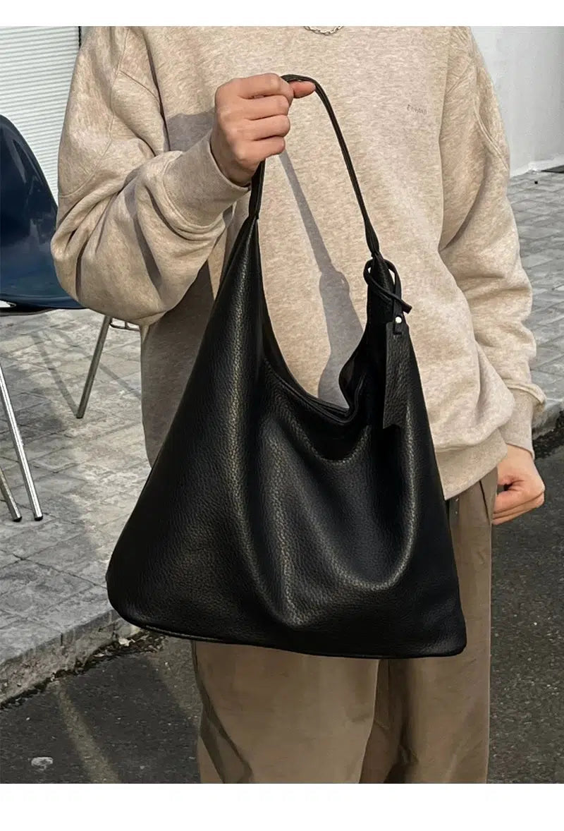 Black Casual Shoulder Bag Black