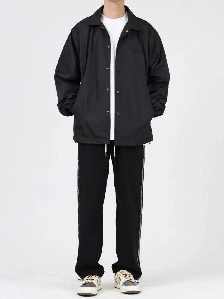 Black Coach Casual Lapel Jacket