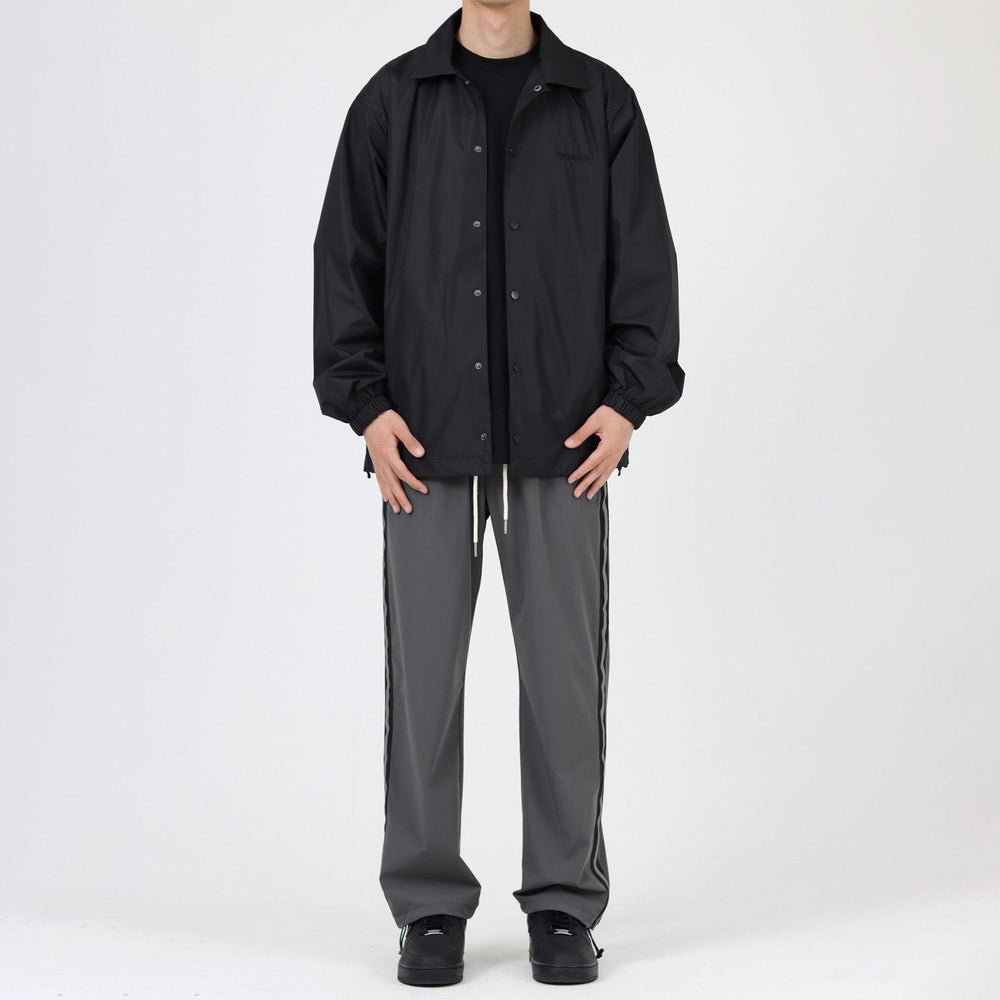 Black Coach Lapel Spring Jacket