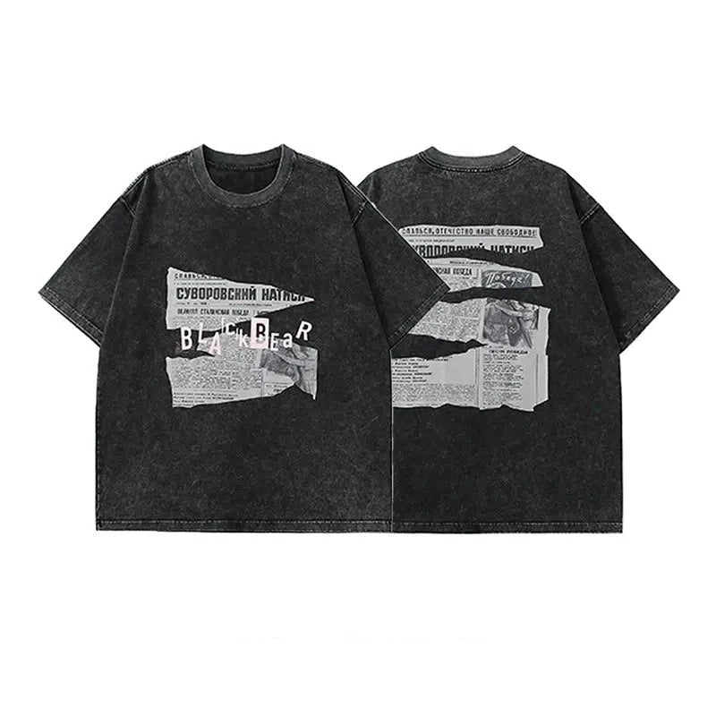 Black Crew Neck T-shirt