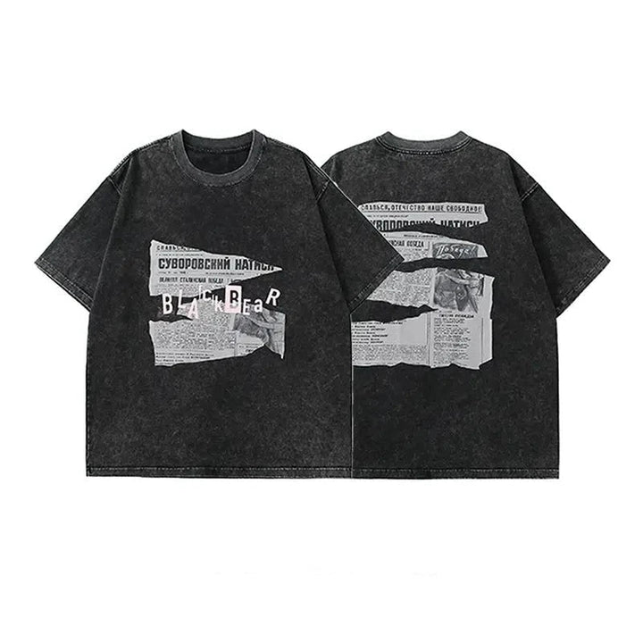 Black Crew Neck T-shirt