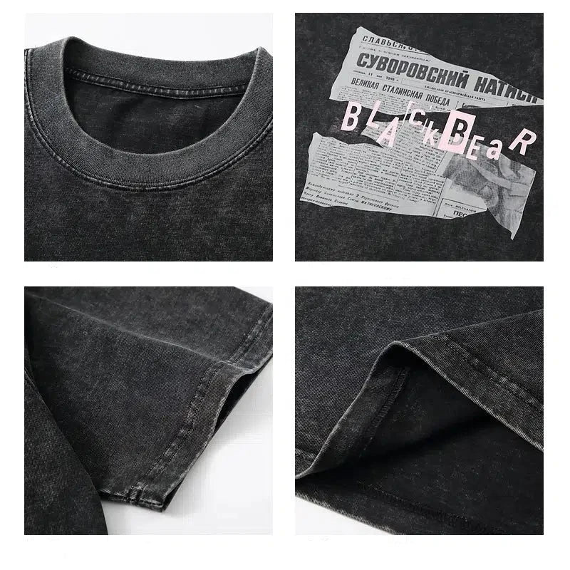 Black Crew Neck T-shirt