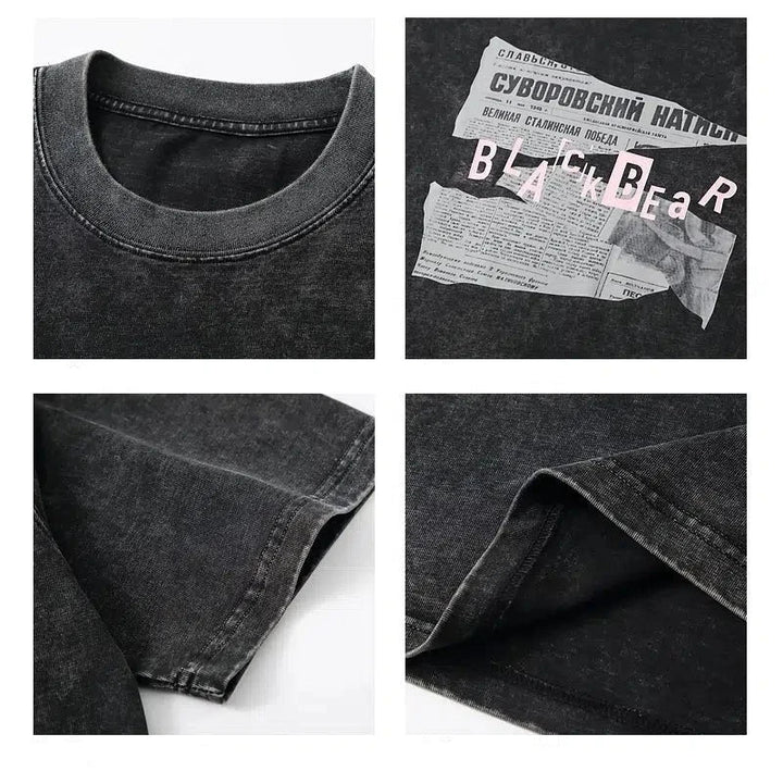 Black Crew Neck T-shirt