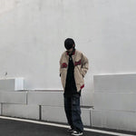 Black Denim Cargo Pants