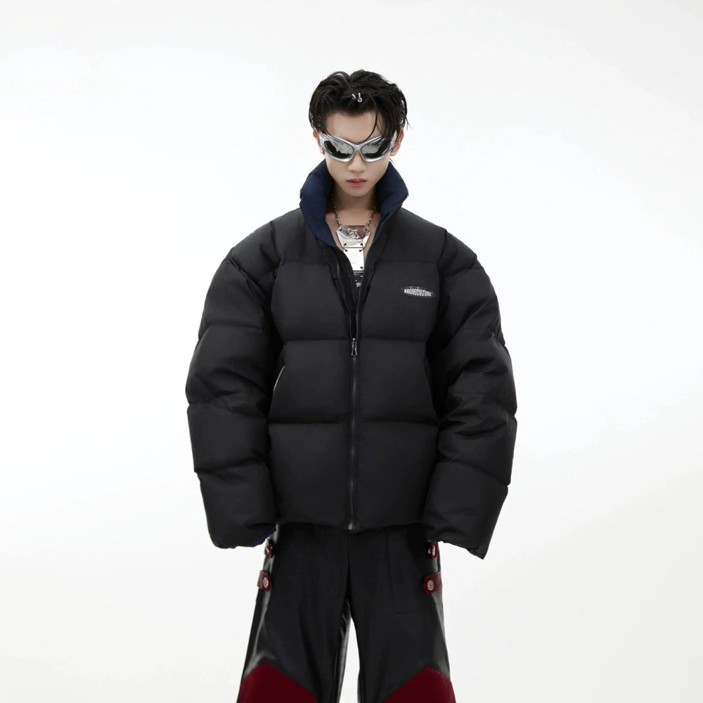 Short Stand Collar Double-sided Jacket