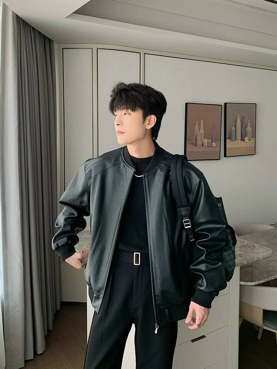 Black Faux Leather Jacket