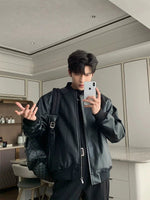 Black Faux Leather Jacket