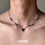 Black Heart Pendant Necklace