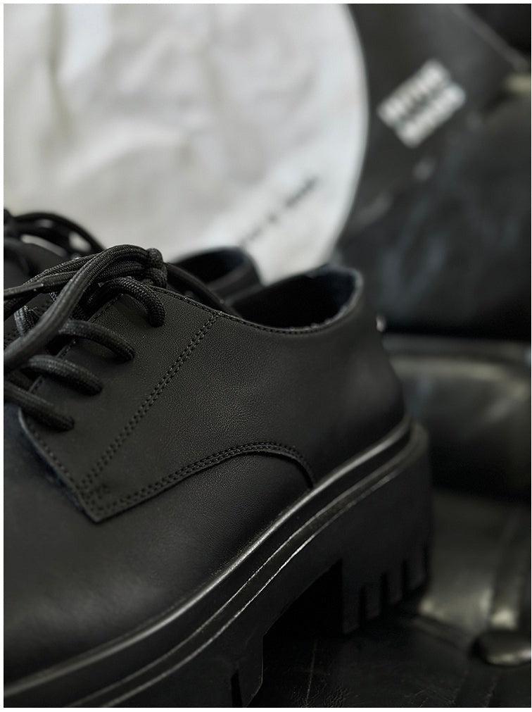 Lace up hotsell black leather shoes