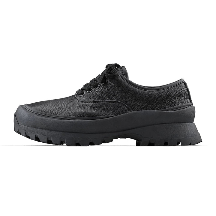 Black Lace-up Leather Shoes