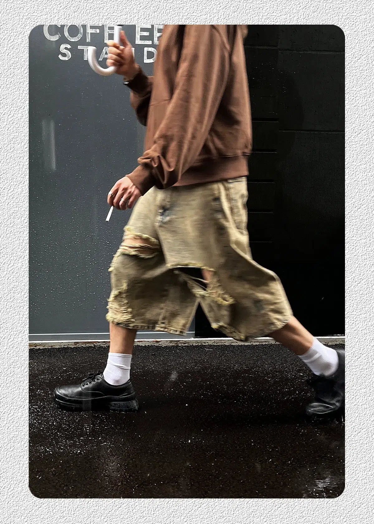 Black Lace-up Leather Shoes