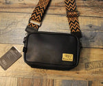 Black Leather Cross-body Bag