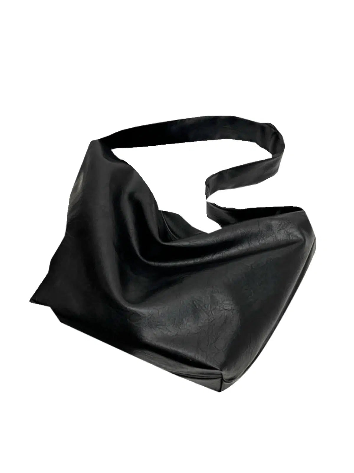 Black Leather Crossbody Bag