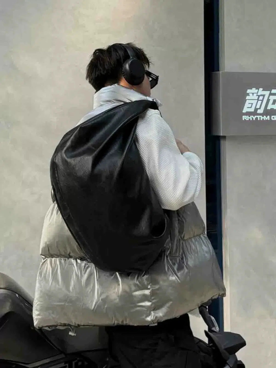 Black Leather Hobo Bag