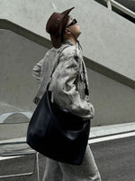 Black Leather Shoulder Bag