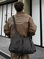 Black Nylon Shoulder Bag