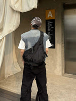 Black Oxford Crossbody Bag