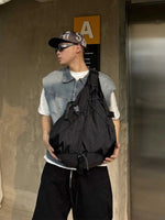 Black Oxford Crossbody Bag