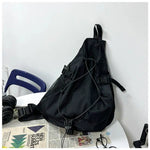Black Oxford Crossbody Bag