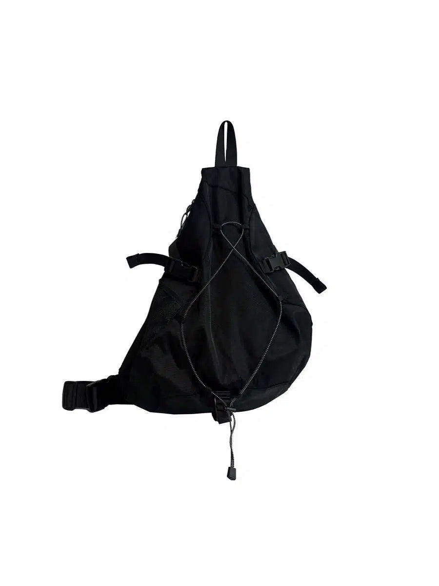 Black Oxford Crossbody Bag