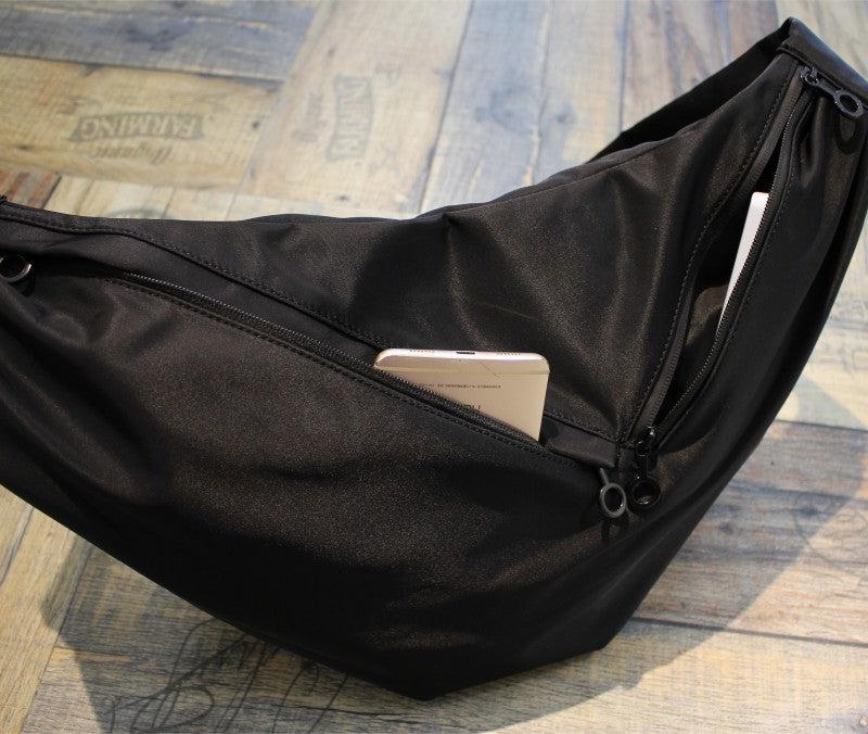 Black Oxford Hobo Bag