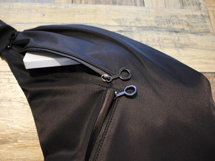 Black Oxford Hobo Bag