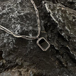 Black Pendant Diamond Necklace