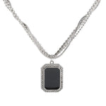 Black Pendant Diamond Necklace