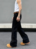 Black Straight-leg Jeans