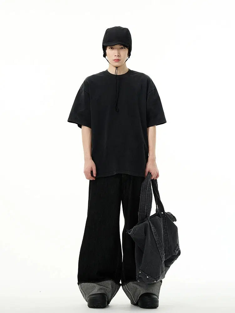 Black Wide-leg Jeans