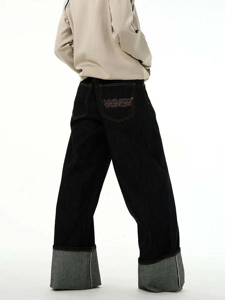 Black Wide-leg Jeans