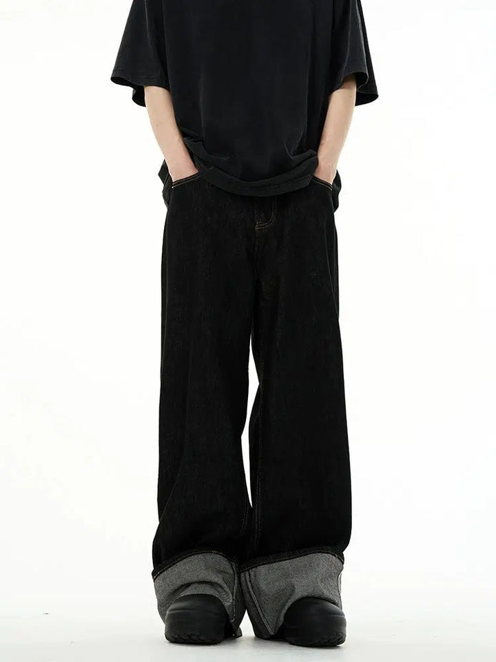 Black Wide-leg Jeans