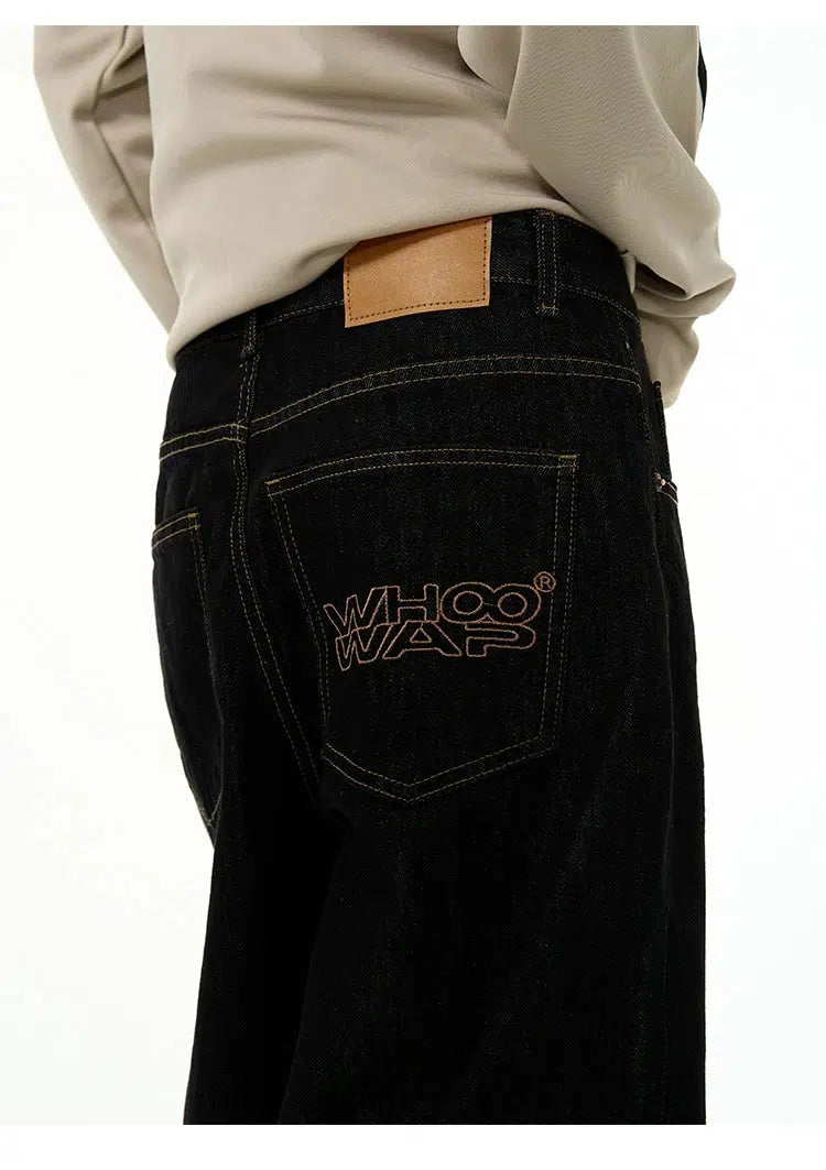 Black Wide-leg Jeans