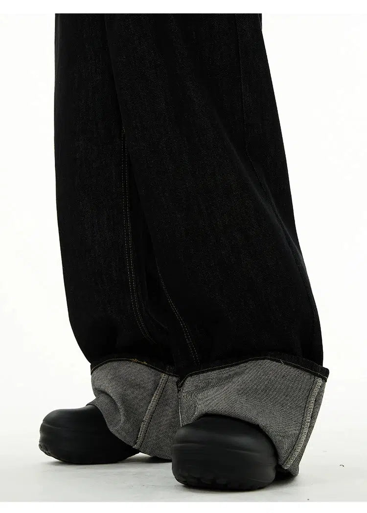 Black Wide-leg Jeans