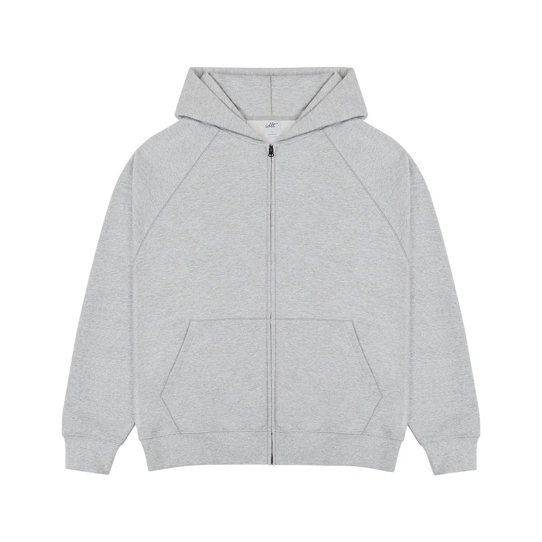 Blank Zip-up Hooded Hoodies