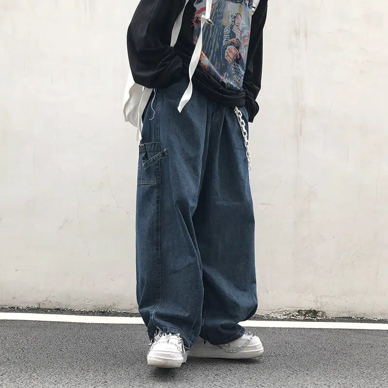 Blue Baggy Jeans