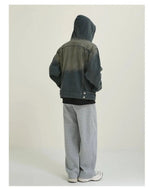 Blue Hooded Denim Jacket