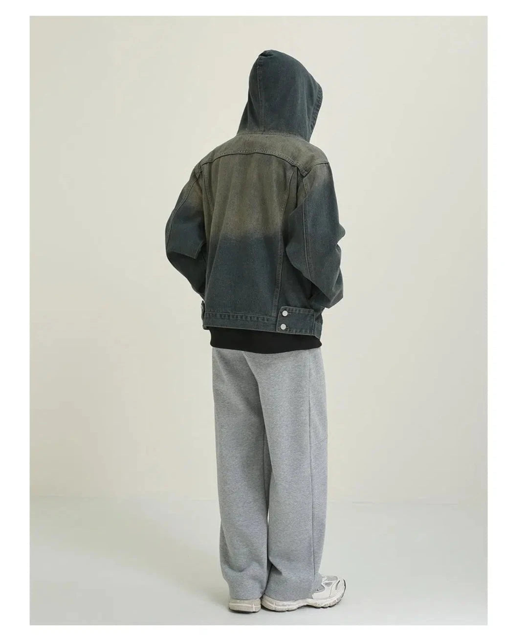 Blue Hooded Denim Jacket