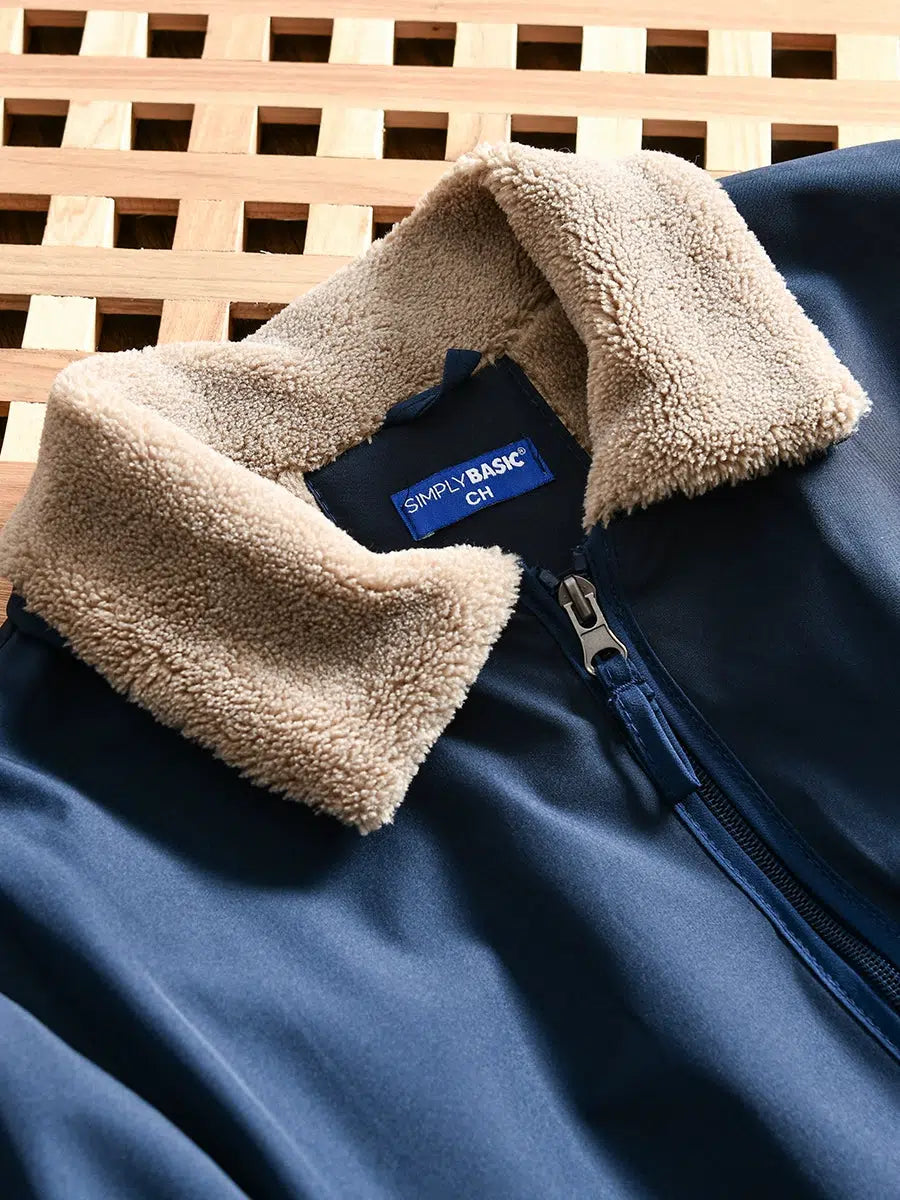 Blue Versatile Bomber Jacket