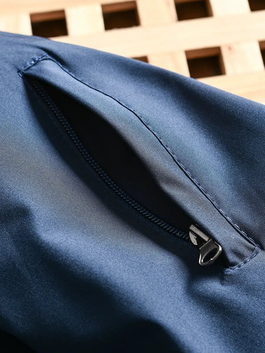 Blue Versatile Bomber Jacket