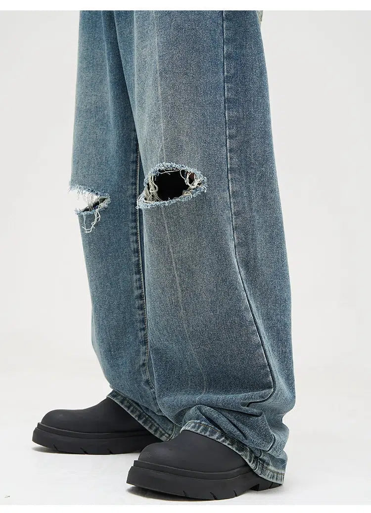 Blue Wid-Leg Jeans