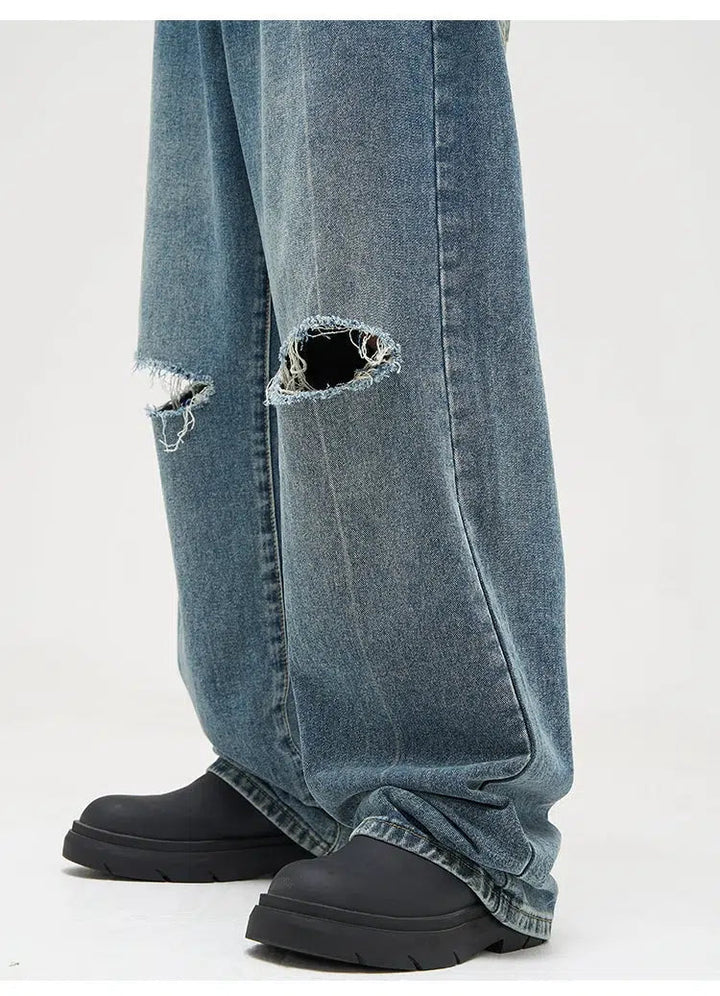 Blue Wid-Leg Jeans