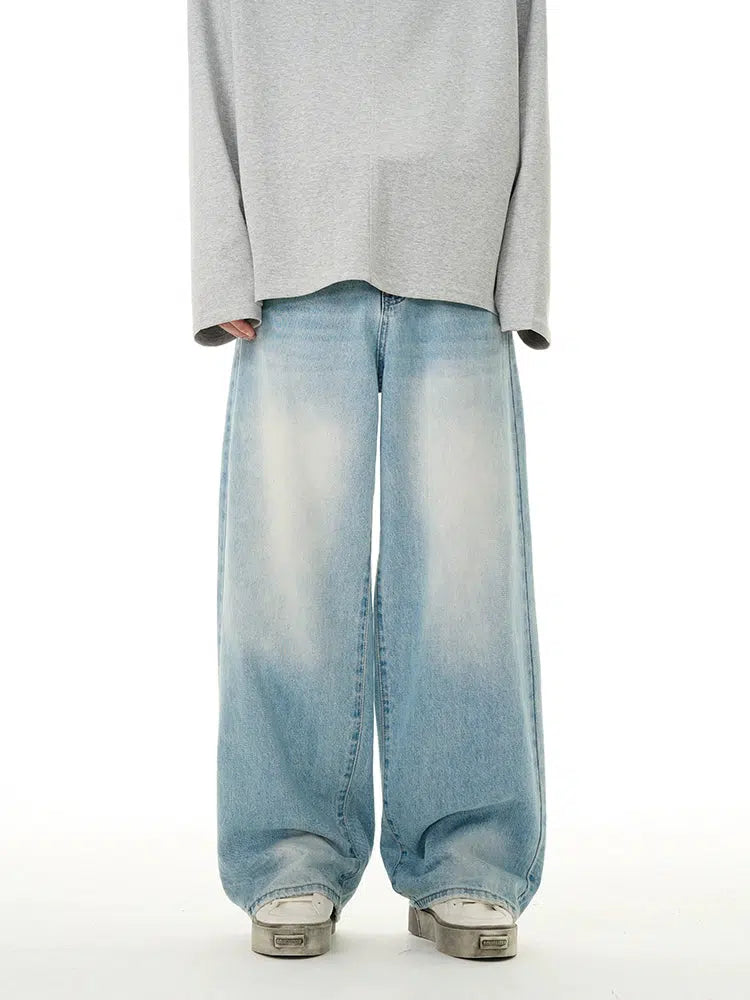 Blue Wide-Leg Jeans