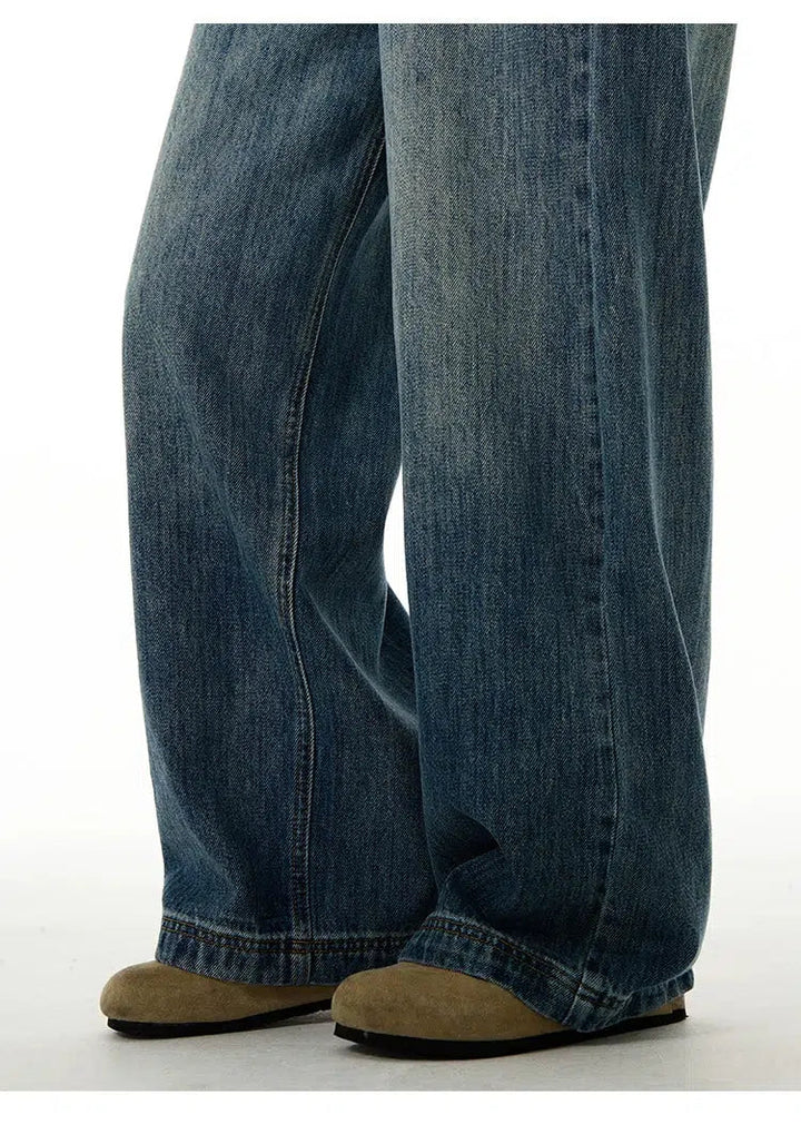 Blue Wide Leg Jeans
