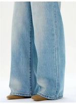 Blue Wide-leg Jeans