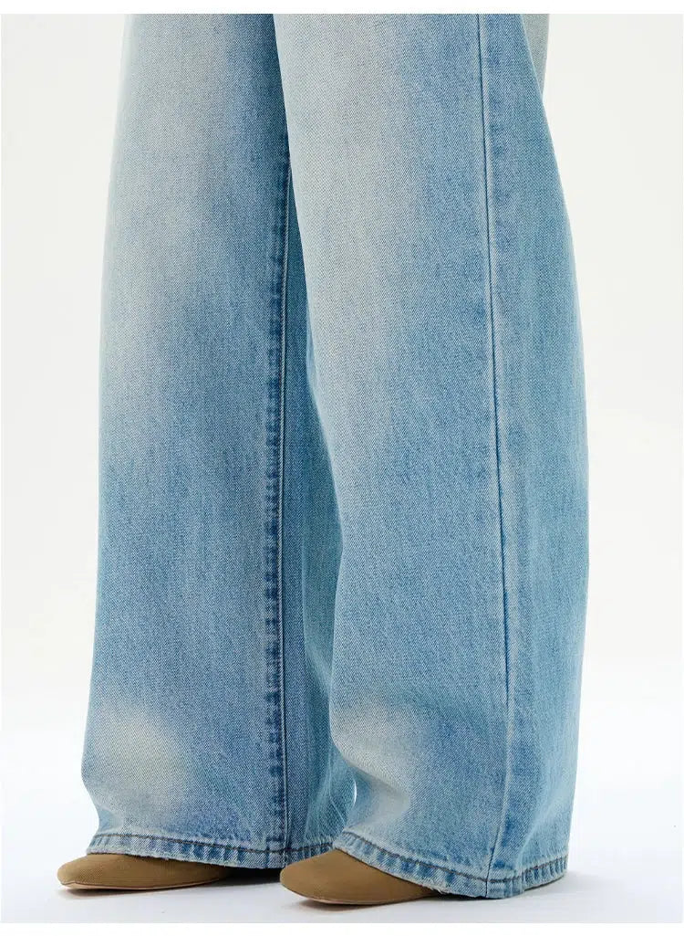 Blue Wide-leg Jeans