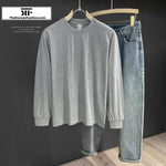 Bottoming Cotton Long Sleeve Basic Tee