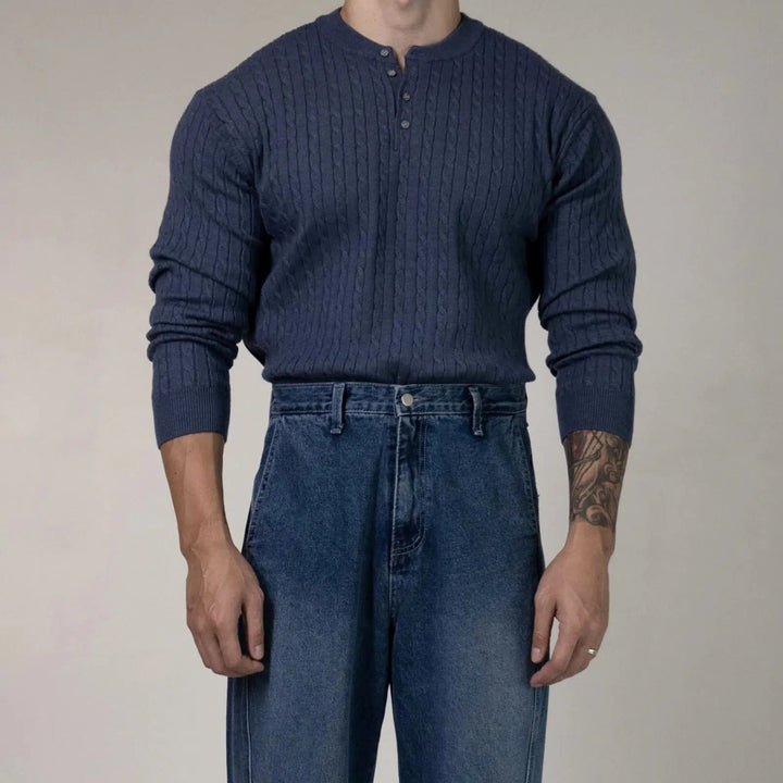 Bottoming Henry Collar Sweater