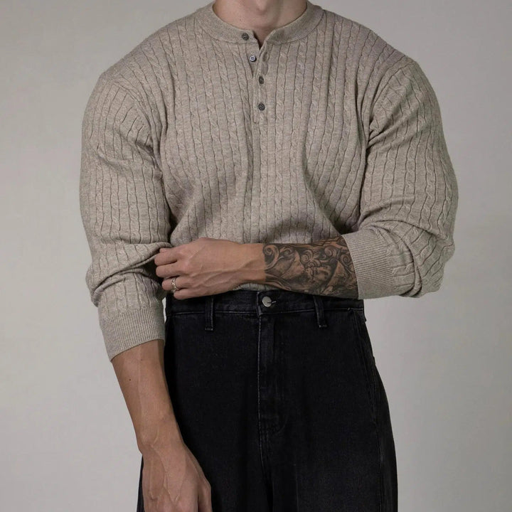 Bottoming Henry Collar Sweater
