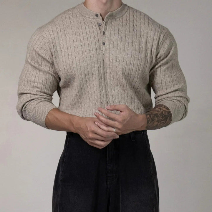 Bottoming Henry Collar Sweater